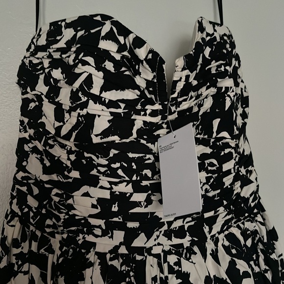 H&M PATTERNED BANDEAU DRESS Size XS NWT - Picture 9 of 13